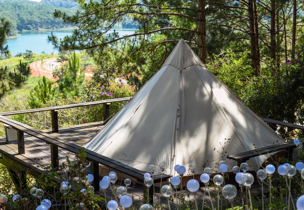 teepee tent with stove hole