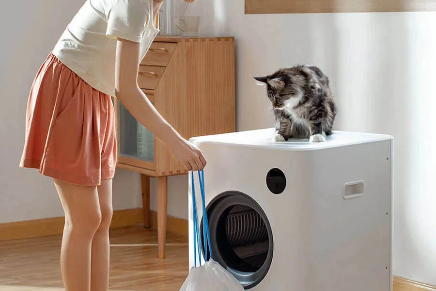 kitty litter box that cleans itself